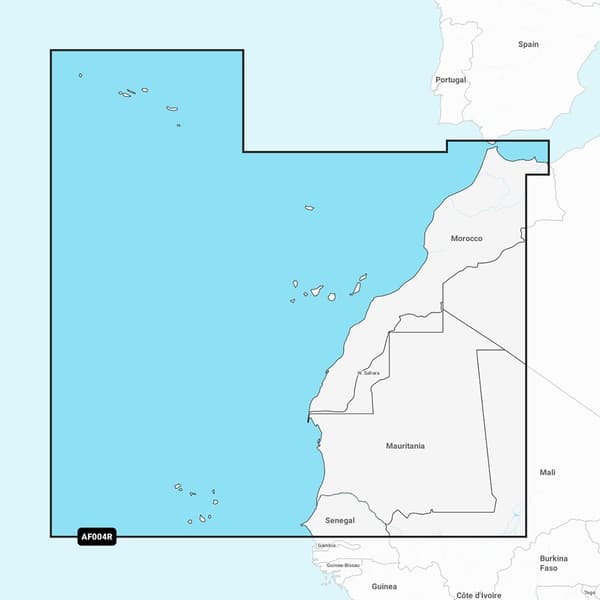 Garmin Afrika/nordvest Navionics®+ Microsd™/sd™-kort Marinekort Naaf004r Transparent