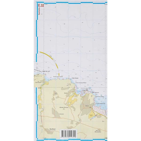 Navicarte Bilbao-santoña Sjökort E32 R-12 Beige