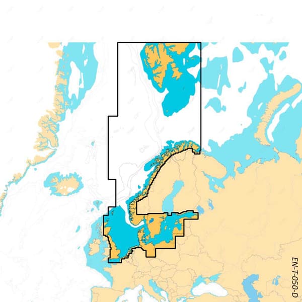 C-map Kort North&central Europe Discover Blå
