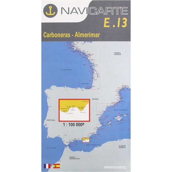 Navicarte Carboneras-almerimarin Merikartat E13 R-12 Sininen