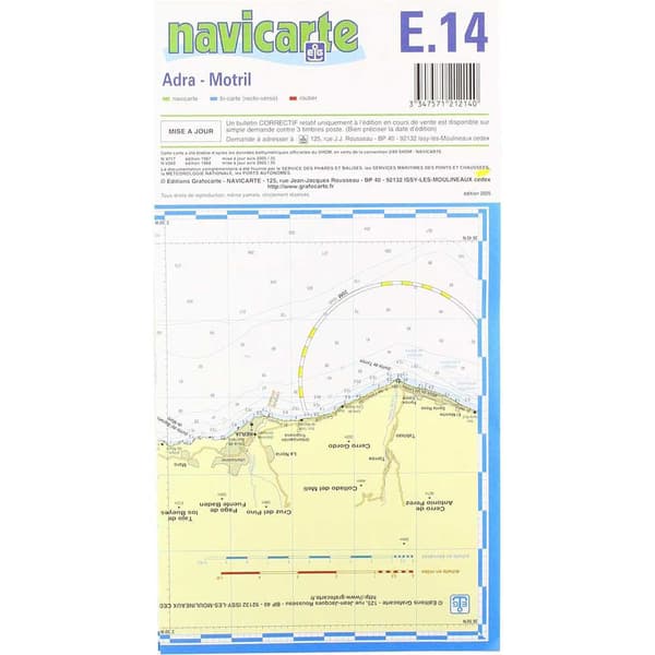 Navicarte Adra-motrilin Merikartat E14 R-12 Sininen