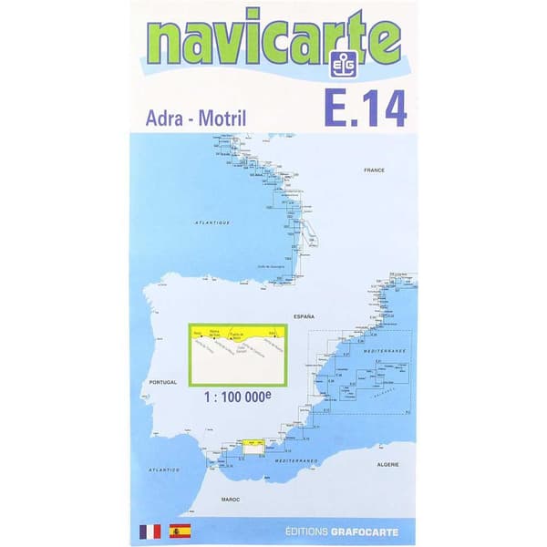 Navicarte Adra-motrilin Merikartat E14 R-12 Sininen