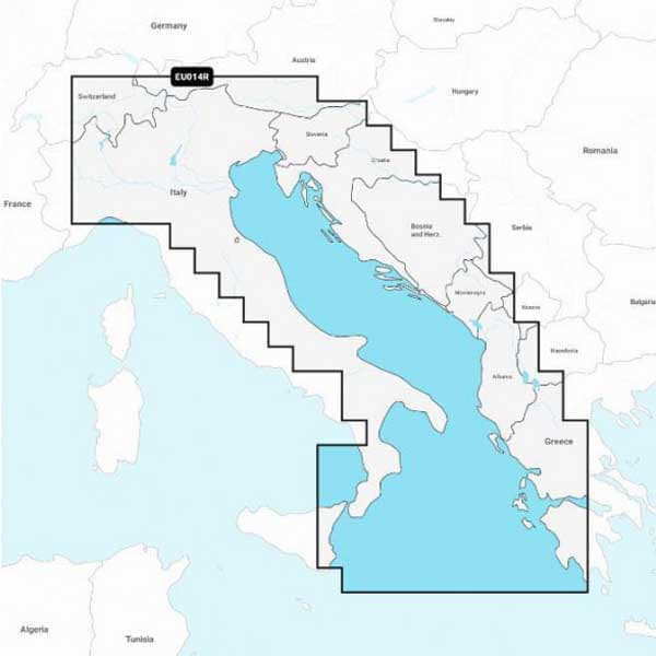 Navionics Kartoittaa Msd Regular Eu014r Italia Mar Adriático Sininen