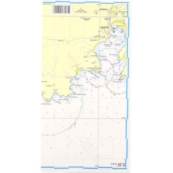 Navicarte Ribadeo-vivero Sjökort E25 R-12 Guld
