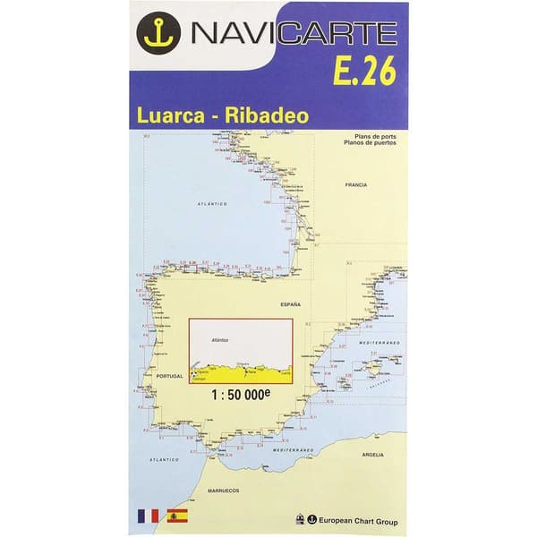 Navicarte Luarca-ribadeon Merikartat E26 R-12 Kultainen