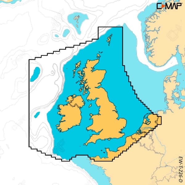 C-map Opdag X Card United Kingdom Gul