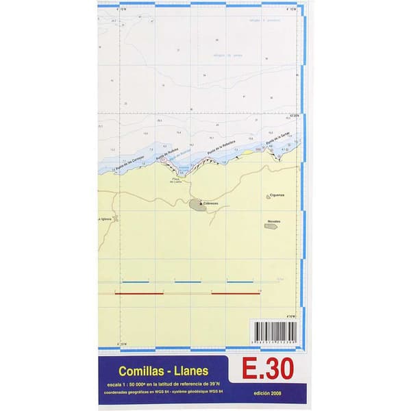 Navicarte Comillas-llanesin Merikartat E30 R-12 Beige