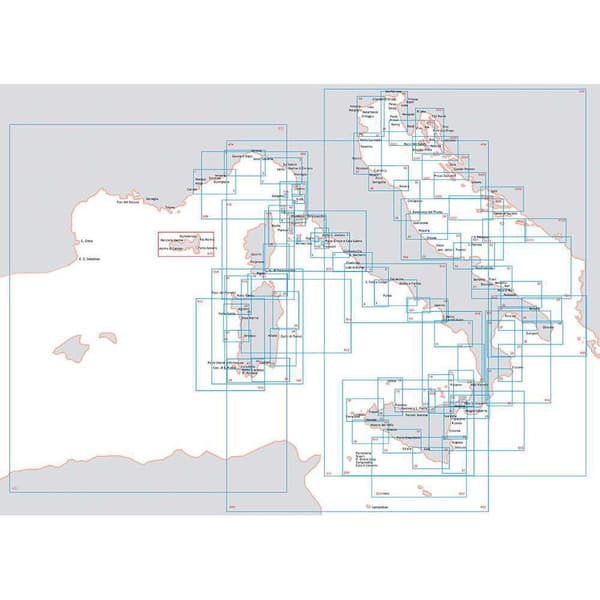 Istituto Idrografico Marin Sjökort San Rossore-canale Di Piombino Durchsichtig