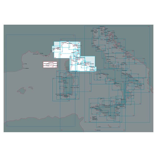 Istituto Idrografico Ö Sjökort Elba Durchsichtig