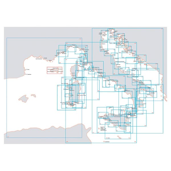 Istituto Idrografico Marin Sjökort Capo Rama-marsala-egadi Durchsichtig