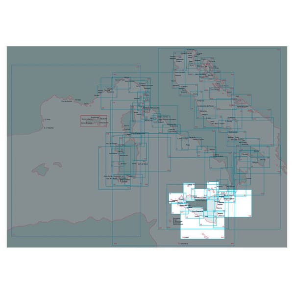 Istituto Idrografico Marin Sjökort Capo Rama-marsala-egadi Durchsichtig