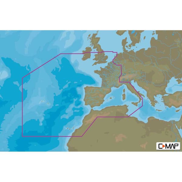 C-map Kort West European Coasts&west Med.-max