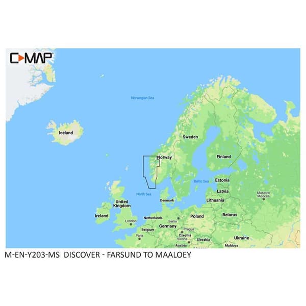 C-map Farsund To Maaloey Kort Blå