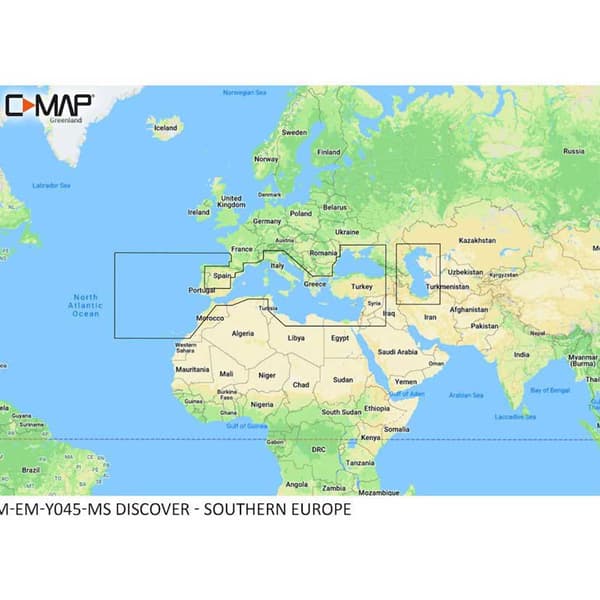 C-map Södra Europa Sjökort Continental+ Blå