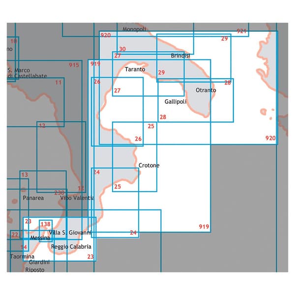 Istituto Idrografico Marin Sjökort Torre Dell´ovo-torre Dell´orso Durchsichtig