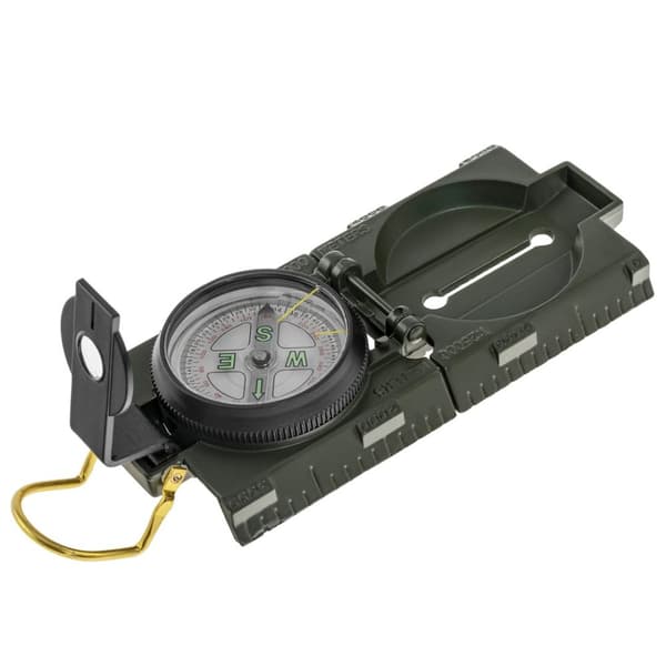 Mil-Tec US Busol med belysning Metal, Oliven