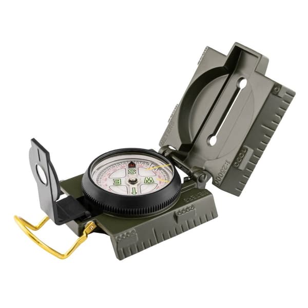 Mil-Tec US Busol med belysning Metal, Oliven