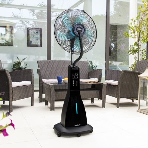 Cecotec 5-blade digital mist fan, 90 W, 3-litre capacity, copper motor.