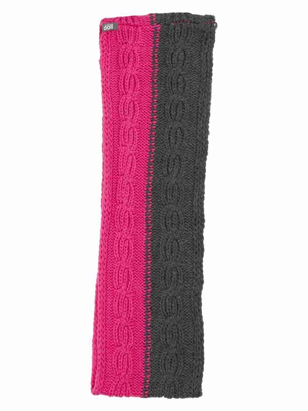 Pigerørklæde, grå og pink, Döll
