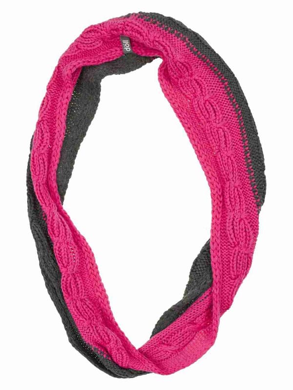 Pigerørklæde, grå og pink, Döll