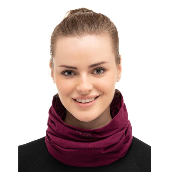 Termoaktiv tubhalsduk i ull BRUBECK MERINOULL Huvudkläde UNISEX Svart, Marinblå, Plommon, Denim, Stål, Khaki