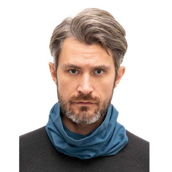 Termoaktiv tubhalsduk i ull BRUBECK MERINOULL Huvudkläde UNISEX Svart, Marinblå, Plommon, Denim, Stål, Khaki