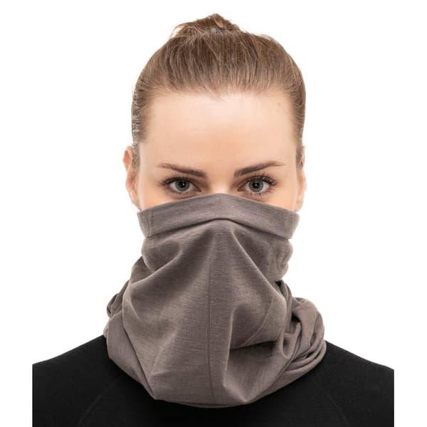 Termoaktiv tubhalsduk i ull BRUBECK MERINOULL Huvudkläde UNISEX Svart, Marinblå, Plommon, Denim, Stål, Khaki