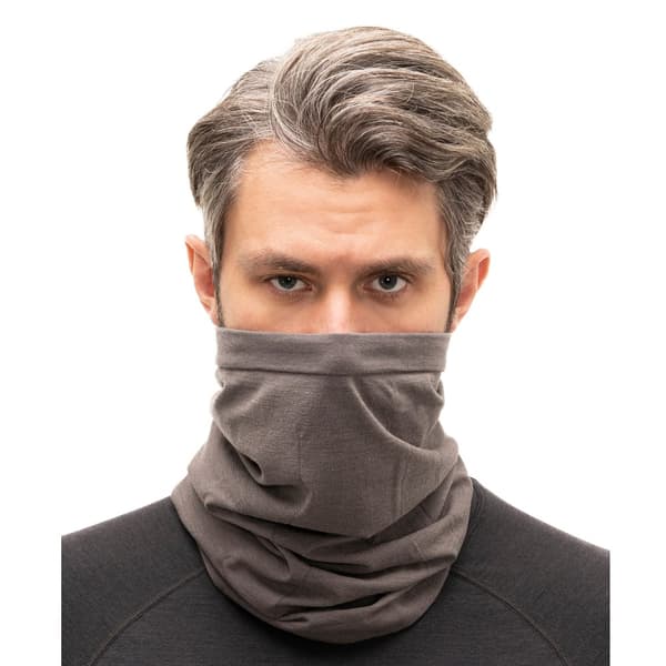 Termoaktiv tubhalsduk i ull BRUBECK MERINOULL Huvudkläde UNISEX Svart, Marinblå, Plommon, Denim, Stål, Khaki