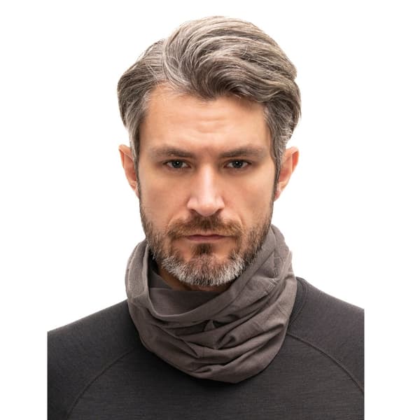 Termoaktiv tubhalsduk i ull BRUBECK MERINOULL Huvudkläde UNISEX Svart, Marinblå, Plommon, Denim, Stål, Khaki
