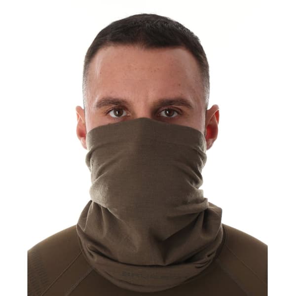 Termoaktiv tubhalsduk i ull BRUBECK MERINOULL Huvudkläde UNISEX Svart, Marinblå, Plommon, Denim, Stål, Khaki