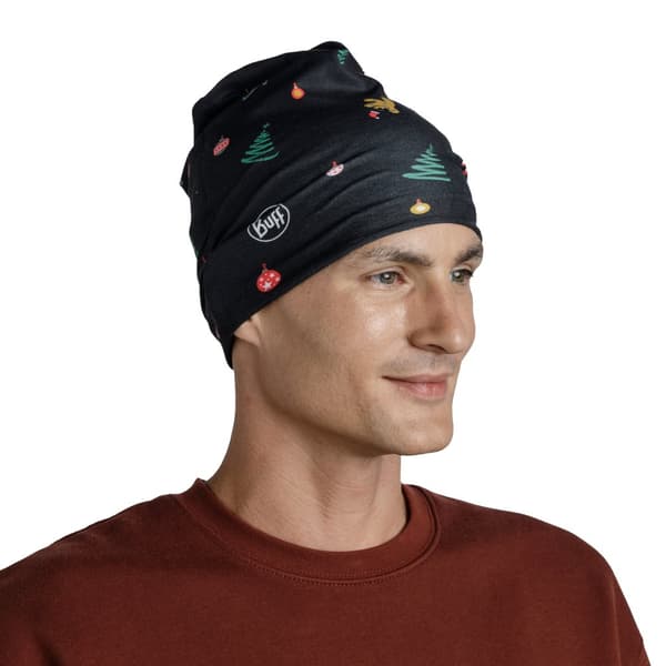 Buff Original EcoStretch Holiday Scarf 1347698171000, Neckwarmer, Unisex, svart, Storlek: One size