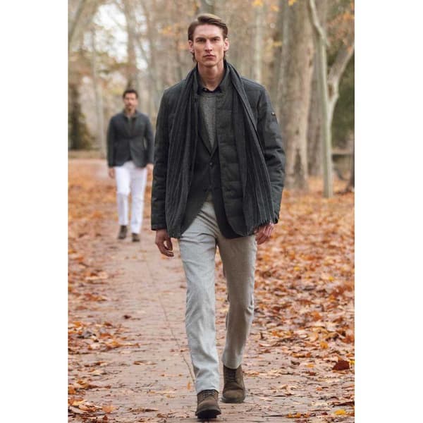 Hackett Scarf Chalk Grå  Man