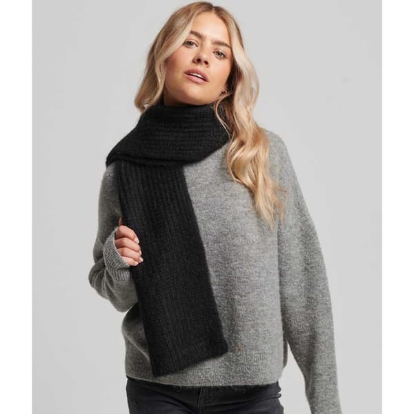 Superdry Huivi Vintage Ribbed Musta  Mies