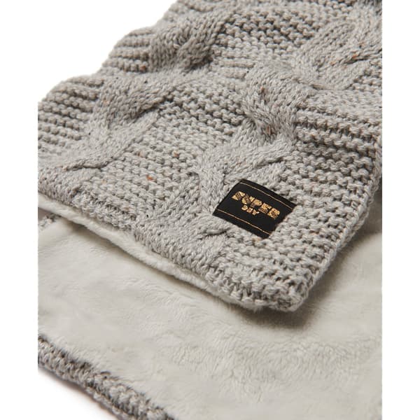Superdry Halstørklæde Cable Grå  Mand