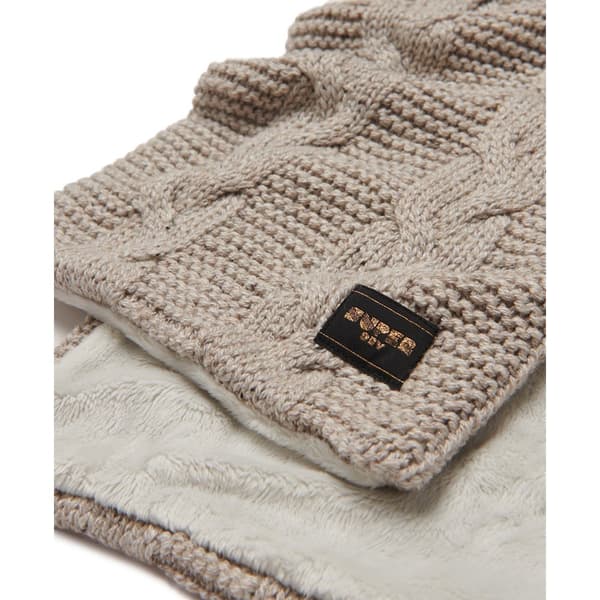 Superdry Halstørklæde Cable Beige  Mand
