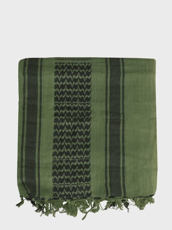 KEFIJA tørklæde 100cm X 100cm Dominator olivengrøn