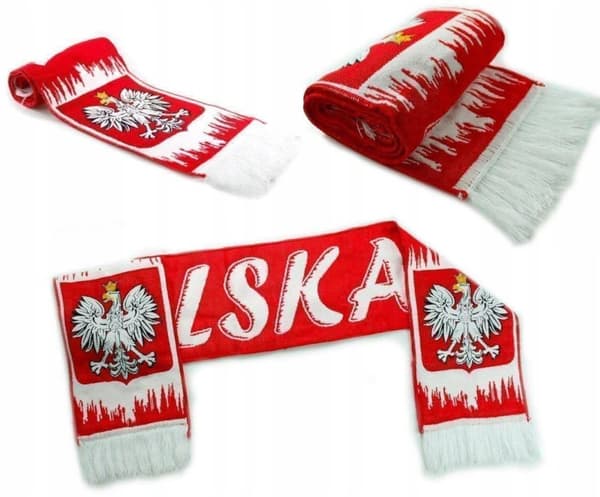 Dubbelsidig solfjäderhalsduk POLEN