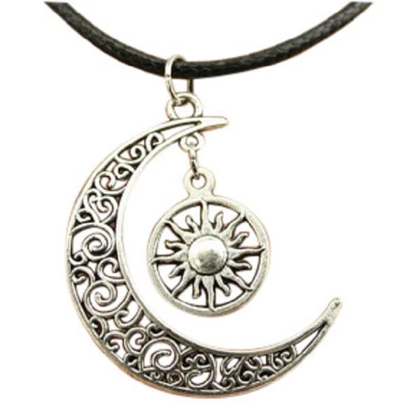 Choker/Kaulanauha - Crescent Moon - Sun