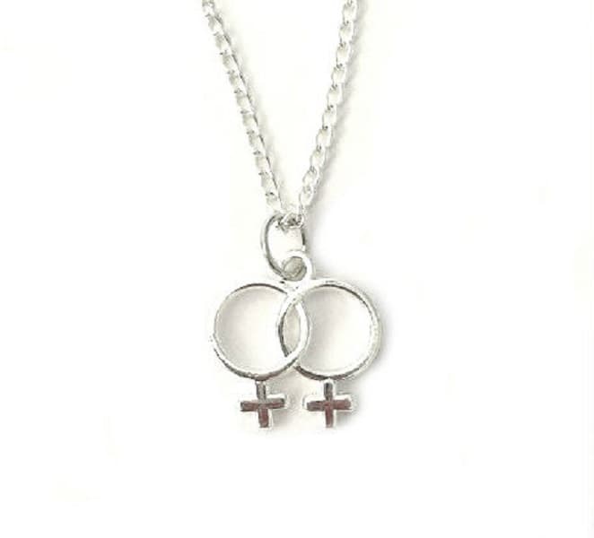 Halsband - Regnbågssmycke - Kvinnosymbol - Female - Pride