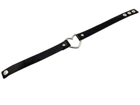 Choker/Kaulanauha - Heart - Black