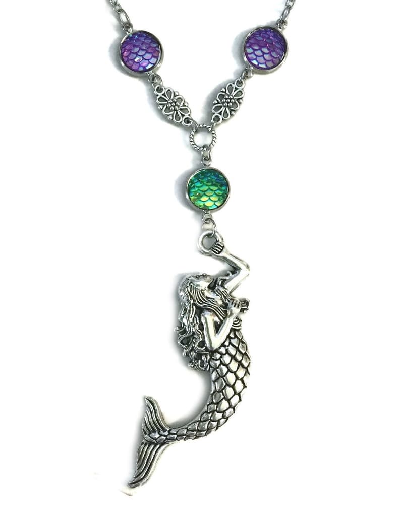 Halsband SJÖJUNGFRU SIREN Mermaid - Fjäll