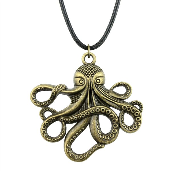 Necklace/Kaulakoru - Octopus - Kraken - Cthulhu - Bronze