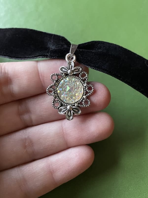 Choker/Kaulanauha - Glitter - Druzy - Velvet - Opal