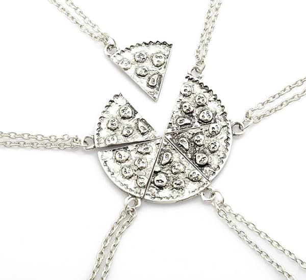 Necklace - Pizza Slice - 6 Pieces