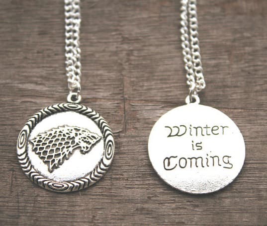 Necklace - Winter is coming - House Stark - Game of Thrones - Chain
