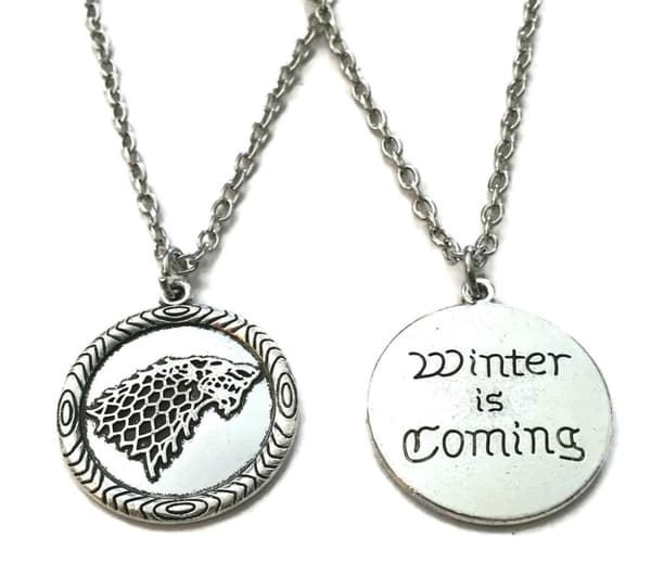 Necklace - Winter is coming - House Stark - Game of Thrones - Chain