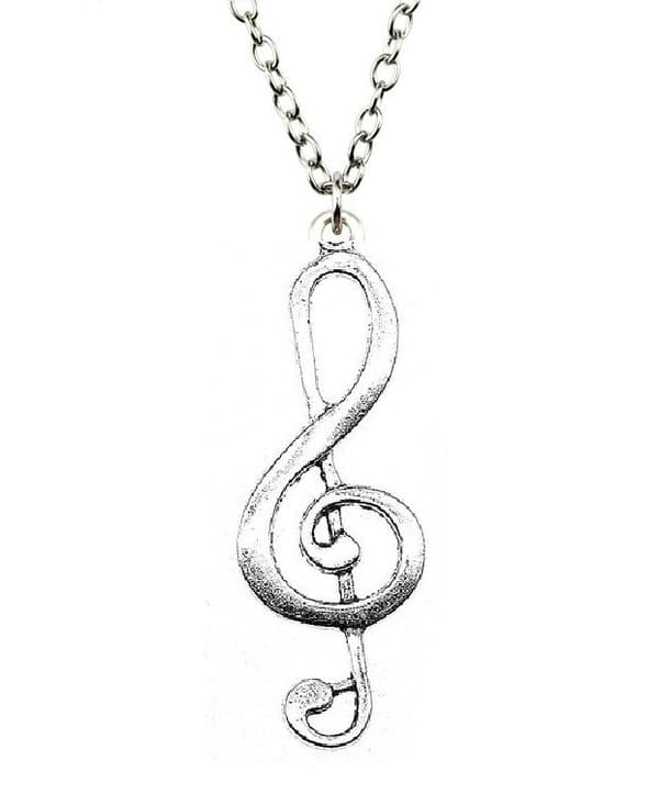 Necklace - G-Clef - Note - Large - Chain