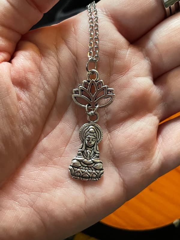 Necklace - Buddha - Lotus Flower - Two Lengths