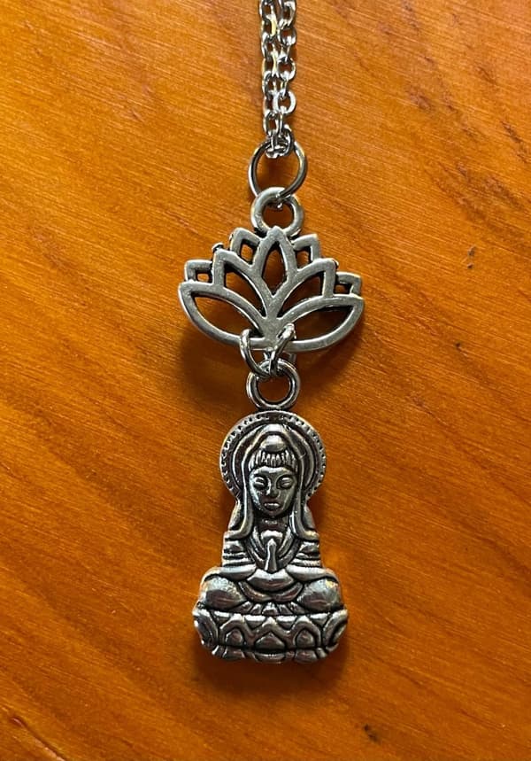 Necklace - Buddha - Lotus Flower - Two Lengths