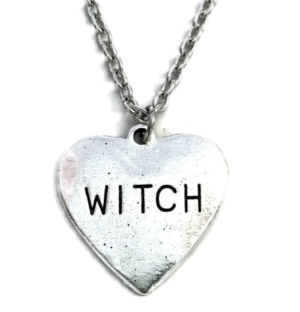 Necklace - Witch - Heart - Chain
